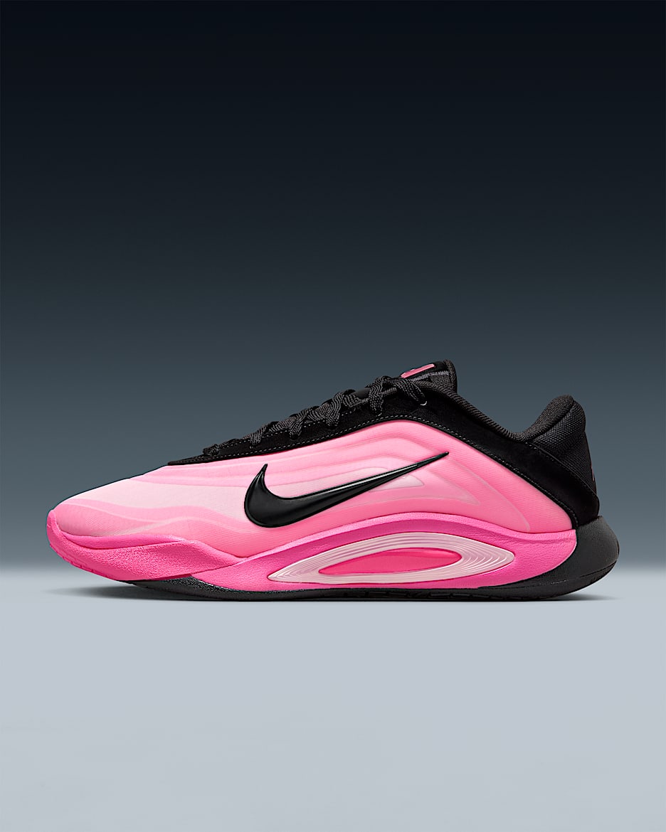 Chaussure de basket A'ja Wilson A'One « Leo Lights » - Noir/Laser Pink/Pink/Hyper Pink