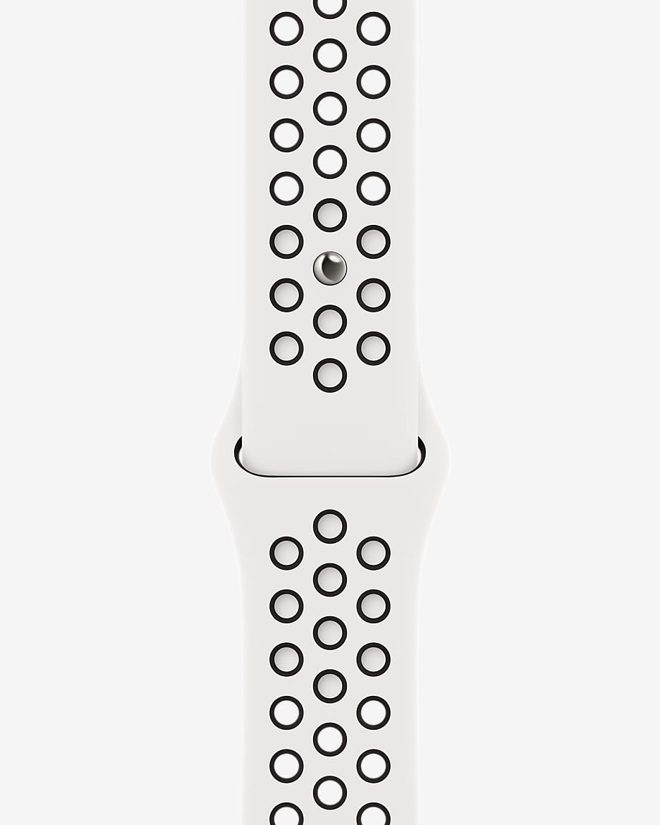 45mm サミットホワイト/ブラック ナイキ スポーツバンド - レギュラー - サミットホワイト/ブラック