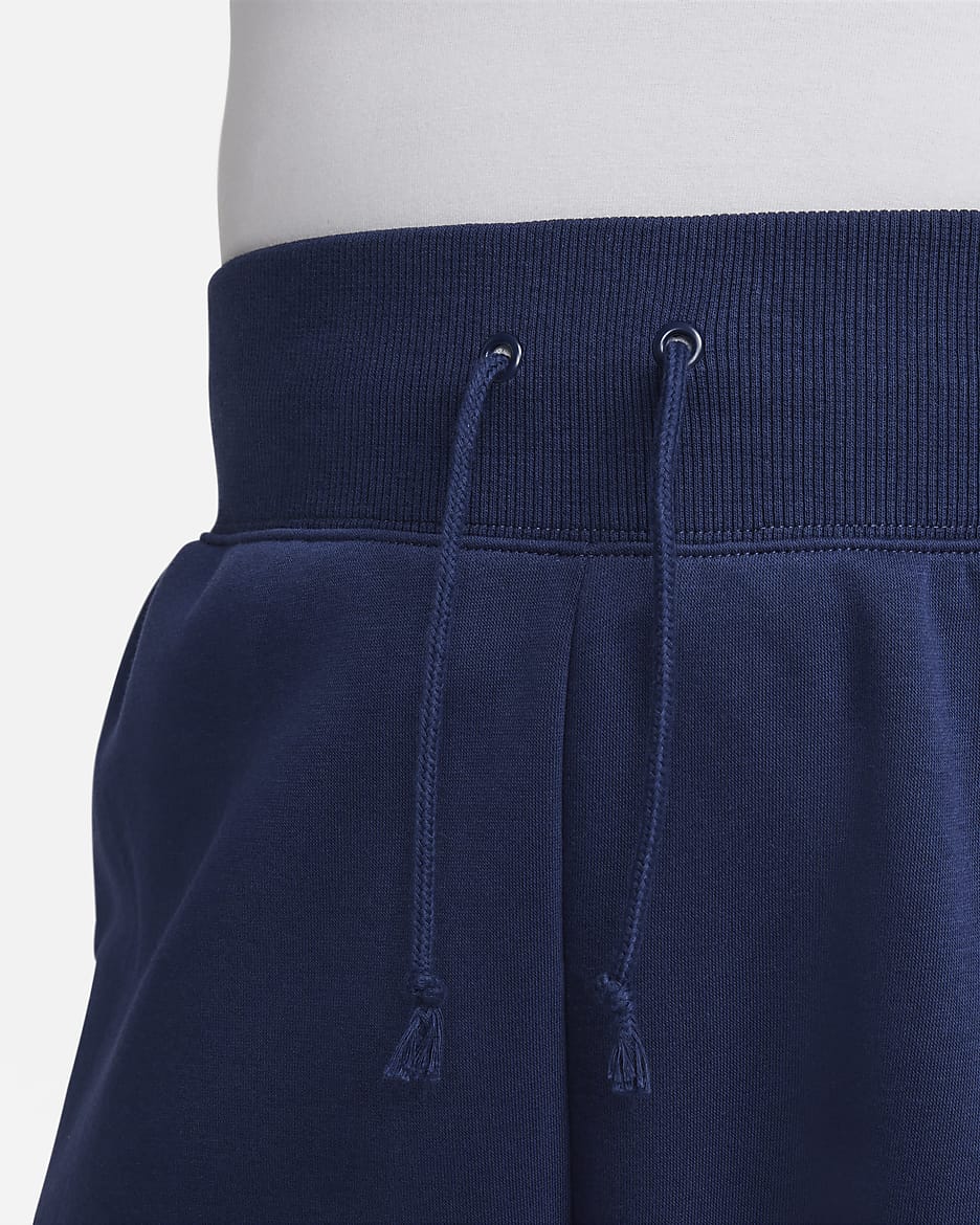 Nike Sportswear Phoenix Fleece Women's High-Waisted Oversized Sweatpants (Plus Size) - Midnight Navy/Black