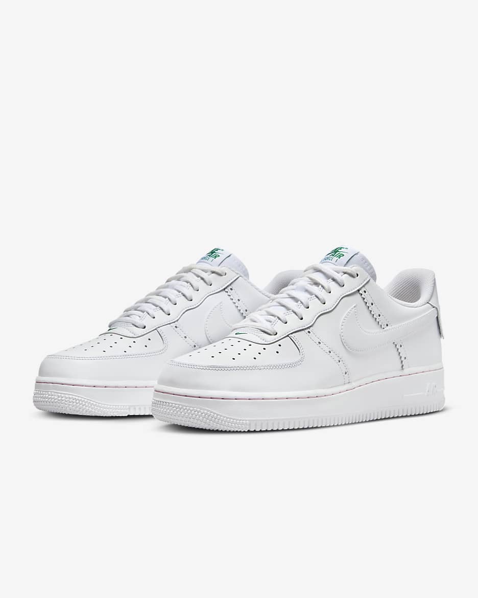 Pánské boty Nike Air Force 1 '07 LV8 - Bílá/Medium Soft Pink/Malachite/Bílá