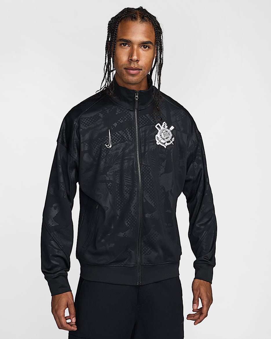 S.C. Corinthians Academy Pro Third Men's Nike Dri-FIT Soccer Anthem Jacket - Black