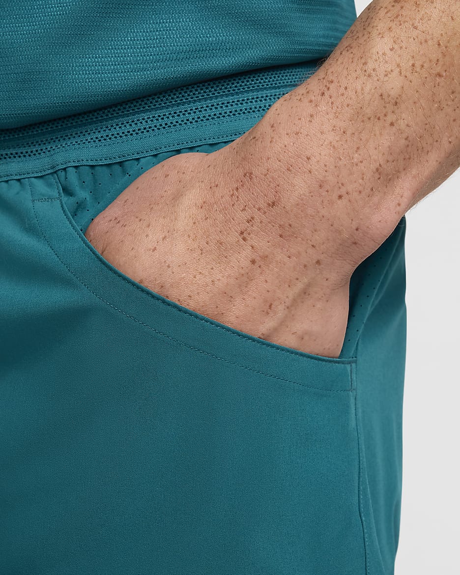 Rafa Nike Dri-FIT ADV Tennisshorts voor heren (18 cm) - Geode Teal/Volt