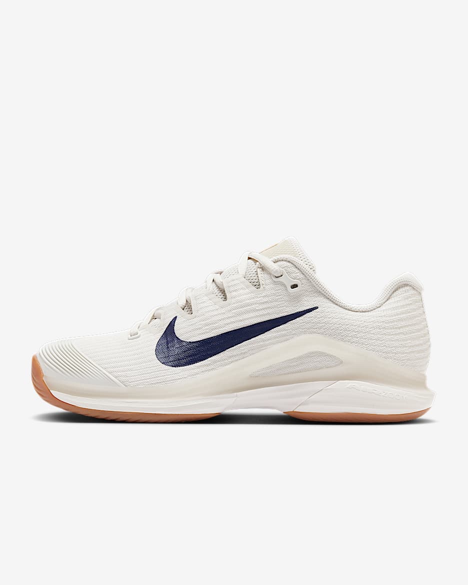 Scarpa da tennis per campi di cemento Nike Vapor 12 – Donna - Summit White/Phantom/Gum Medium Brown/Binary Blue