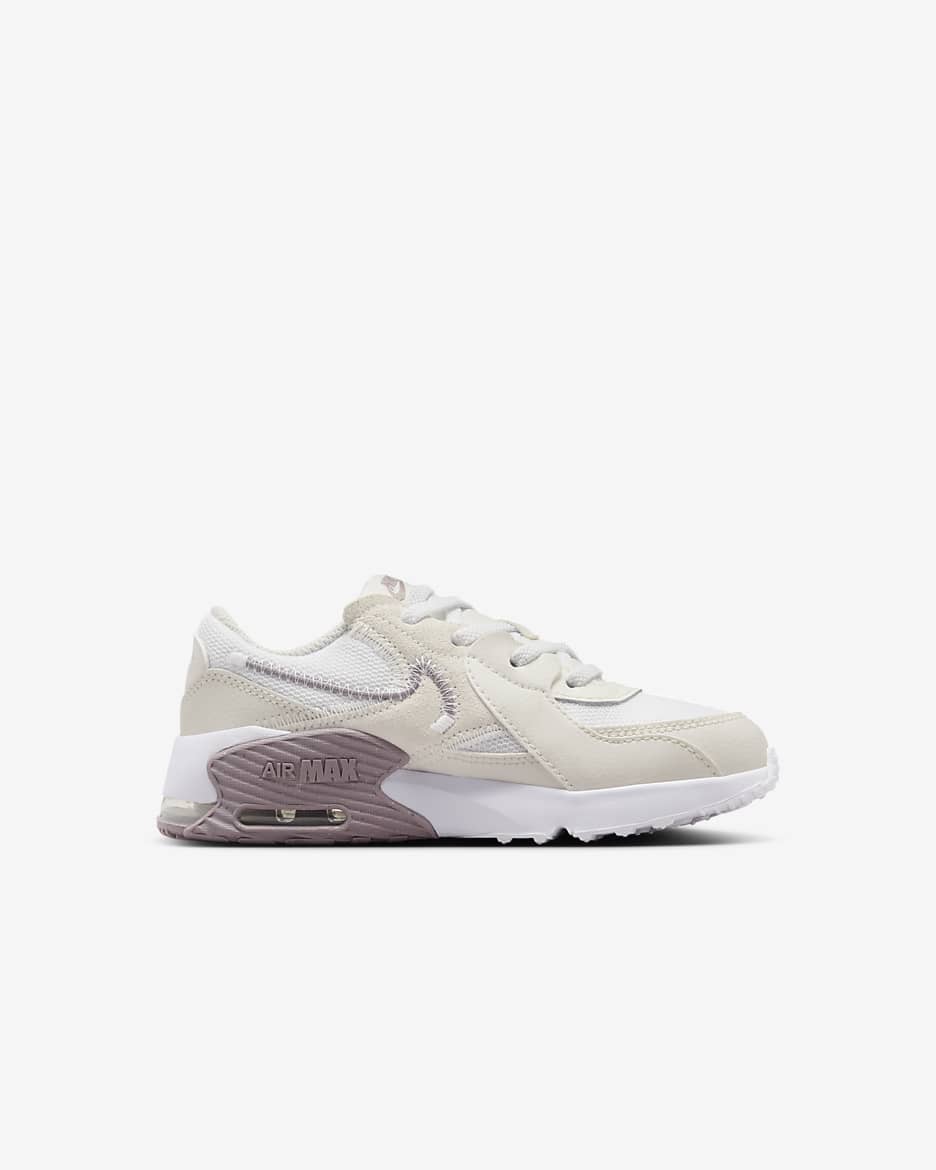 Nike Air Max Excee Younger Kids' Shoes - White/Phantom/Sail/Light Violet Ore