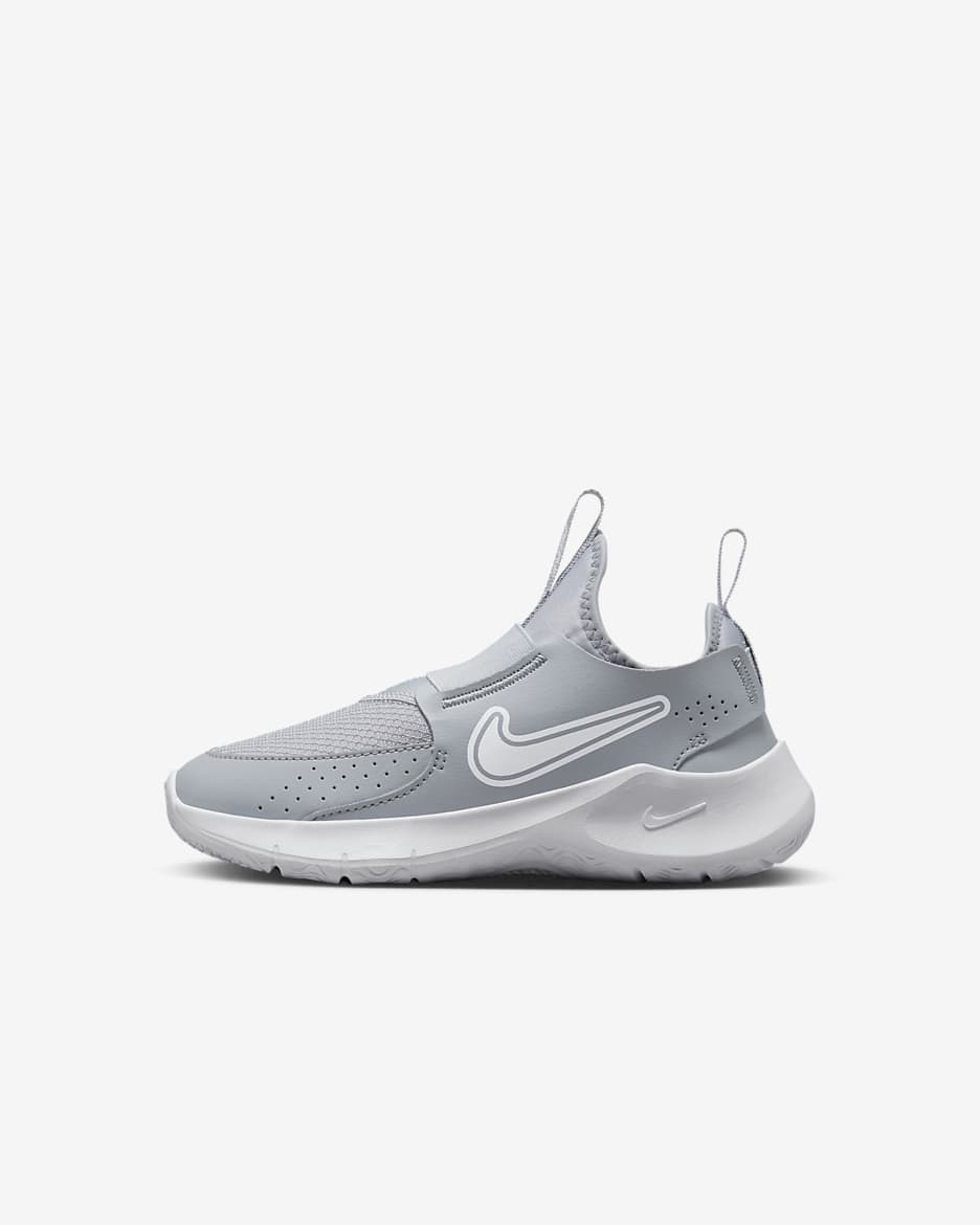 Tenis para niños de preescolar Nike Flex Runner 3 - Gris lobo/Blanco