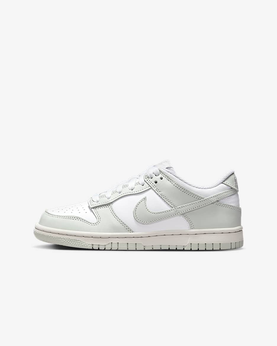 Nike Dunk Low Kinderschoenen - Wit/Photon Dust/Light Silver
