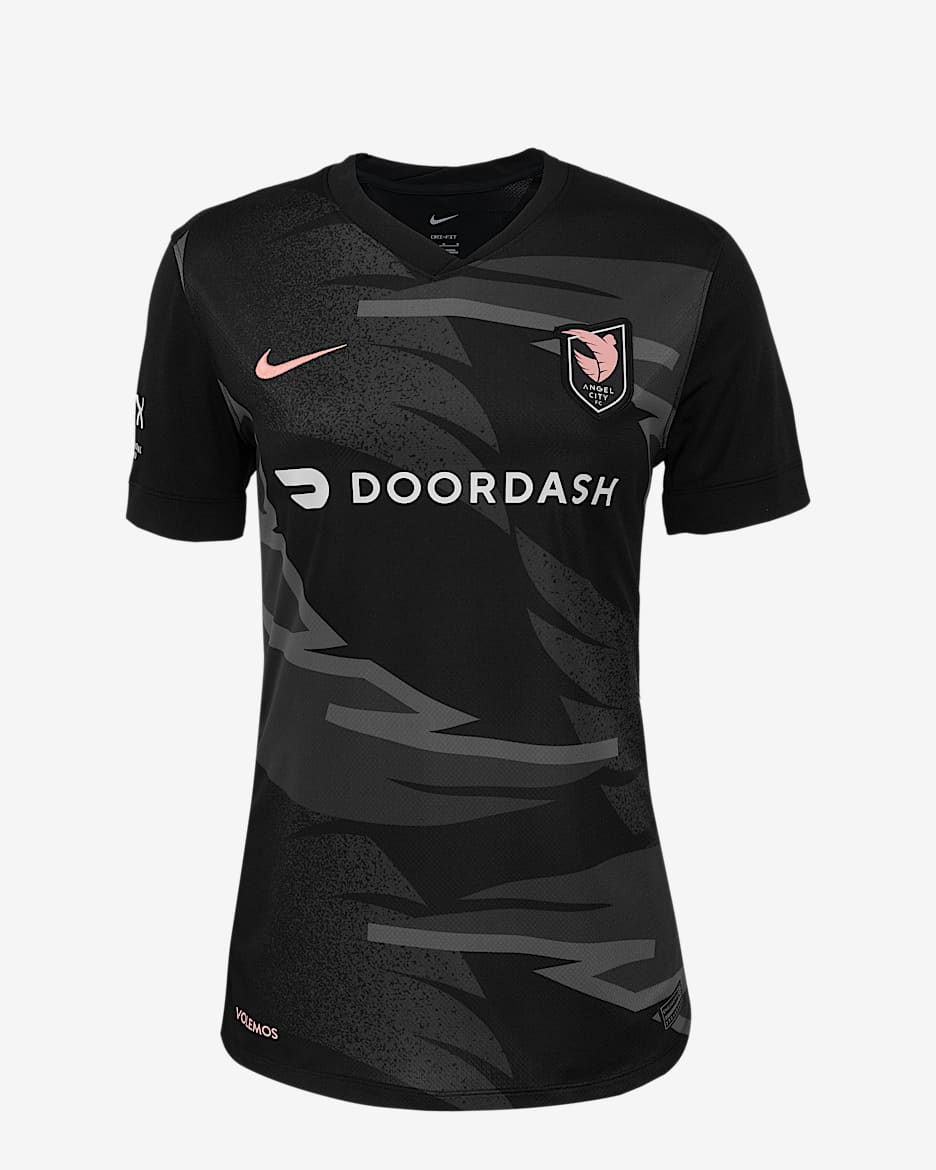 Angel City FC 2025 Stadium Home Women's Nike Dri-FIT NWSL Replica Jersey - Black/Anthracite