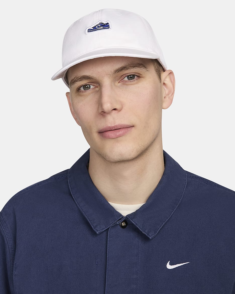 Nike Club Unstructured Dunk Patch Cap - White