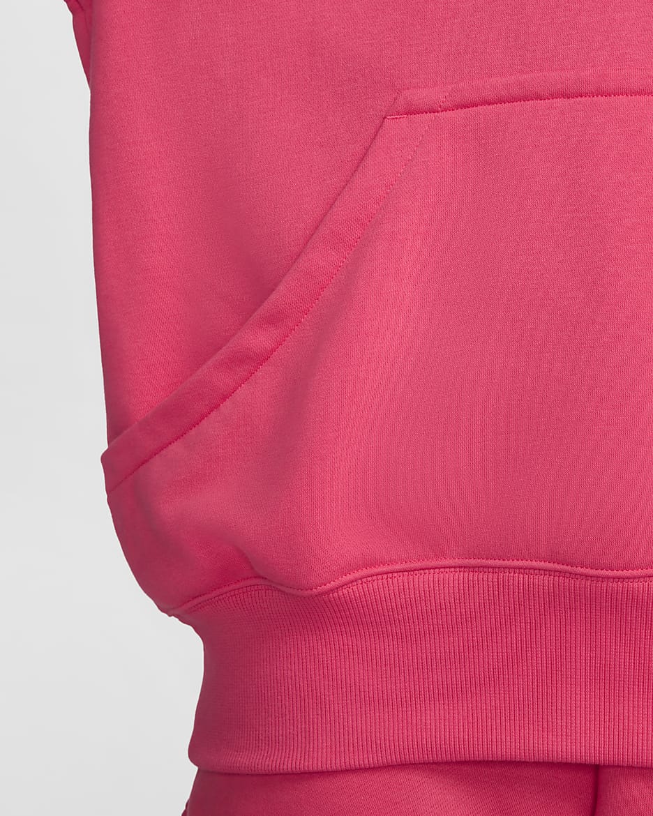 Sudadera con gorro sin cierre de French Terry oversized para mujer Nike Sportswear Phoenix Fleece - Rosa margarita/Vela