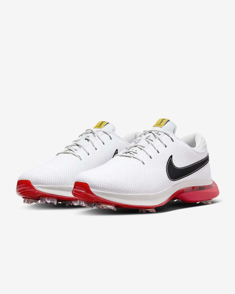 Nike Air Zoom Victory Tour 3 Golf Shoes (Wide) - White/Vivid Sulphur/Track Red/Black