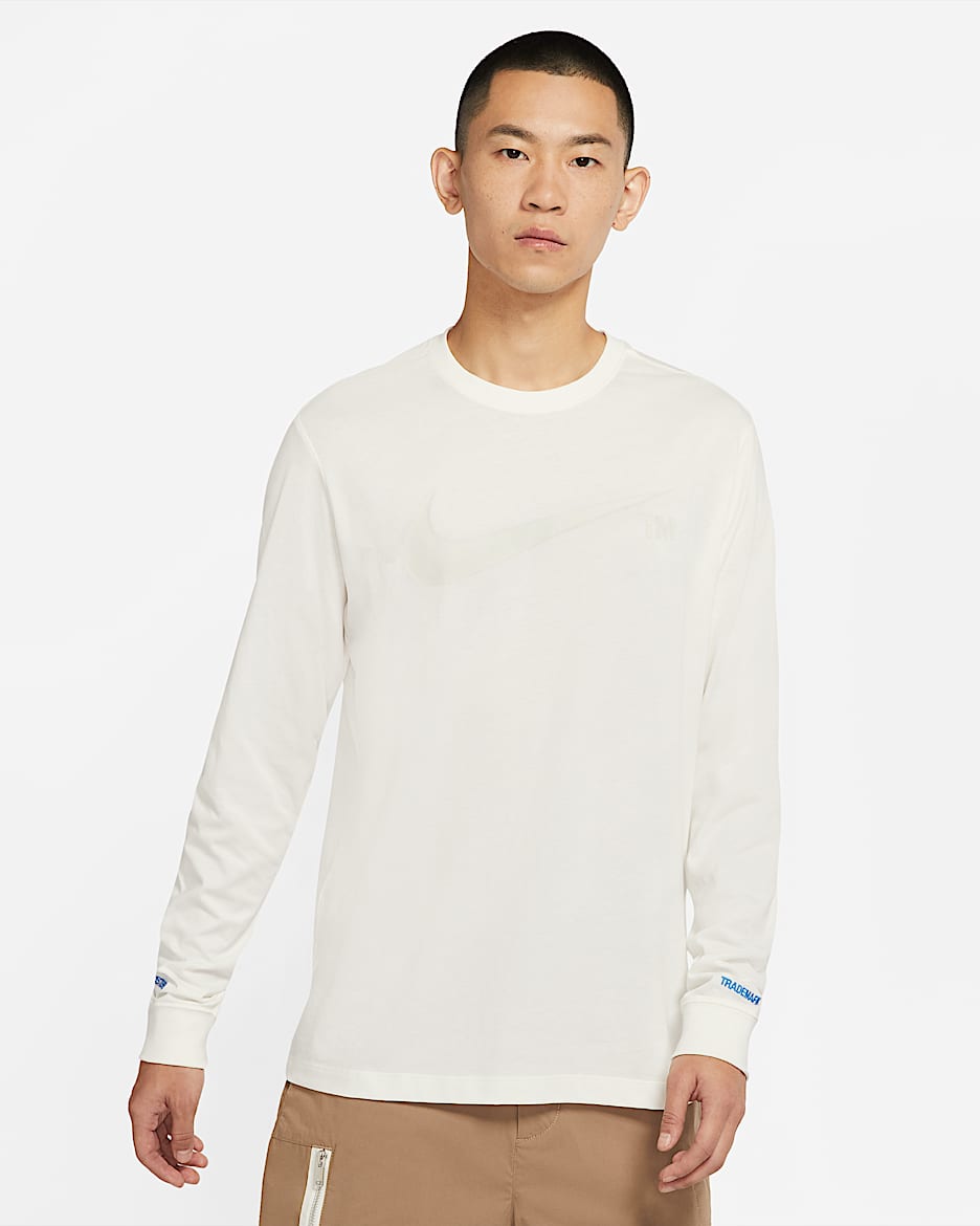 Nike Sportswear Men's Long-Sleeve T-Shirt - Sail