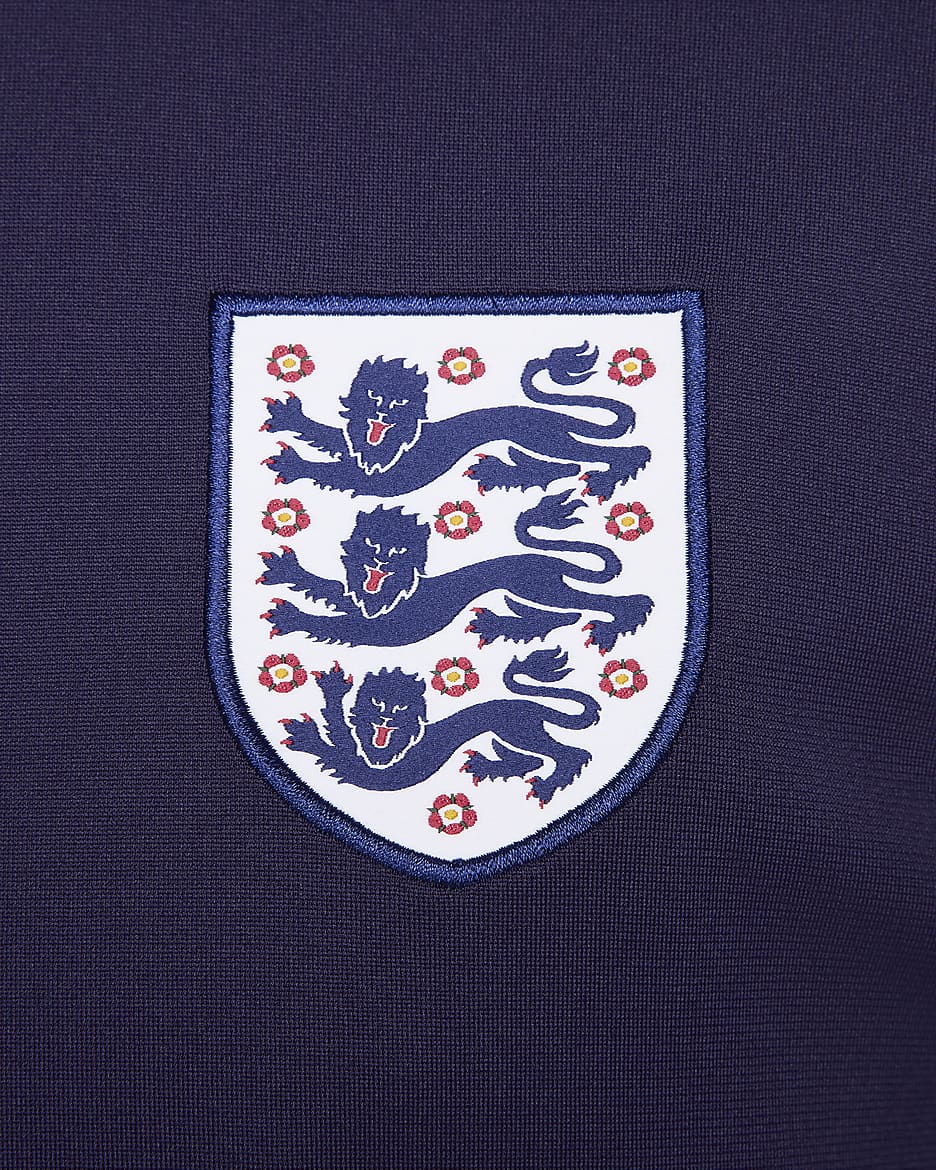 Engeland Strike Nike Dri-FIT knit voetbaltrainingspak voor heren - Purple Ink/Rosewood/Wit