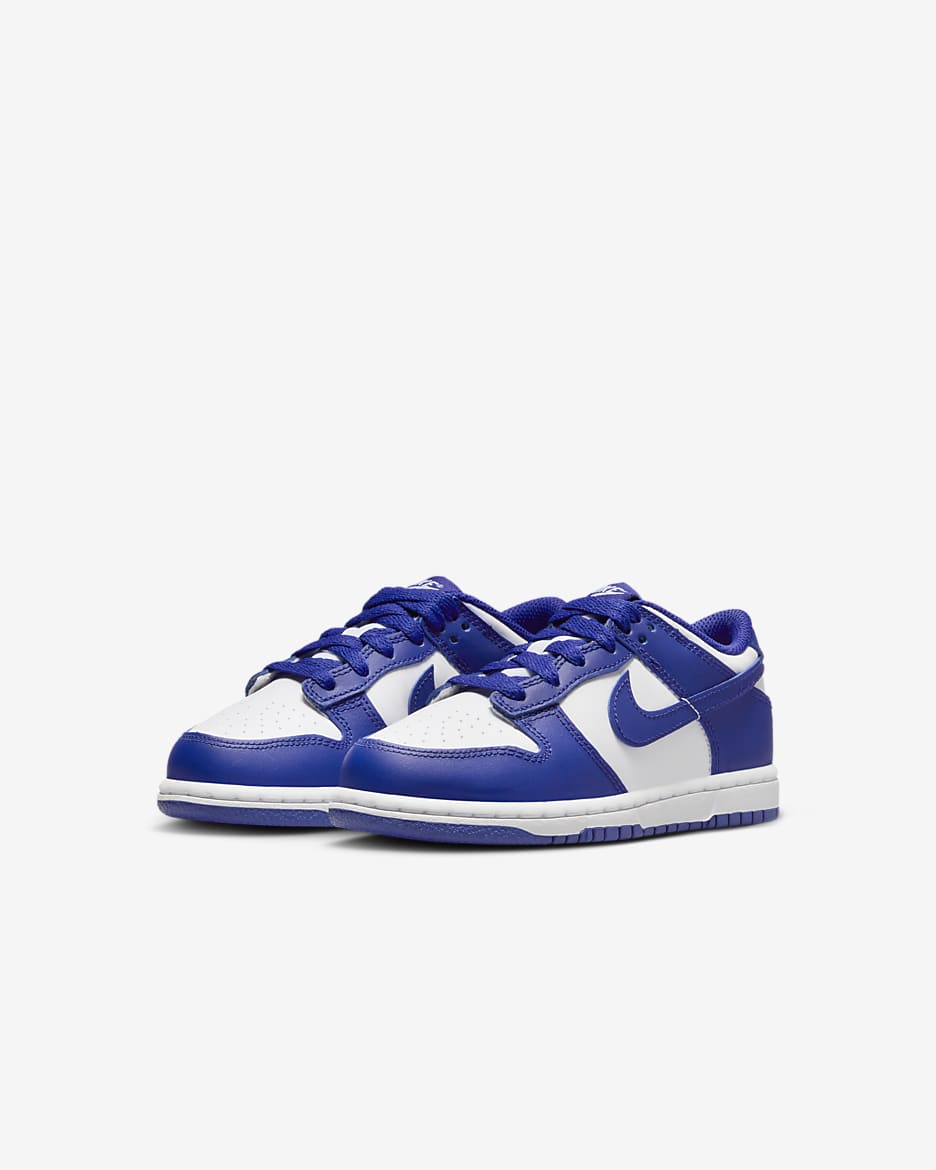 Buty dla małych dzieci Nike Dunk Low - Biel/University Red/Concord