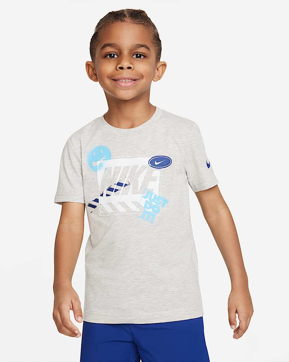 Nike Hazard Stamp Tee Little Kids' T-Shirt - Grey Heather