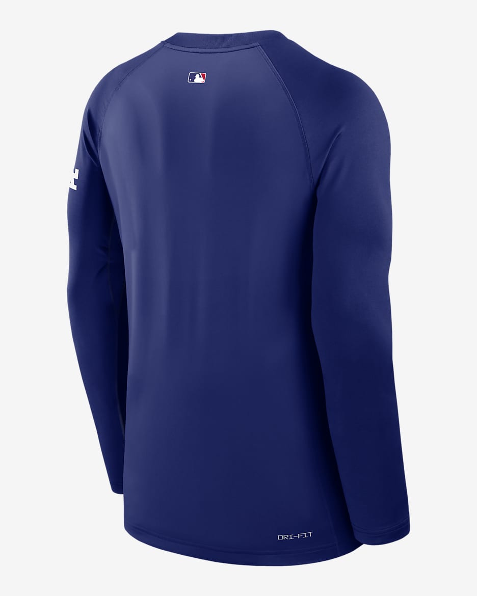 Los Angeles Dodgers Authentic Collection Game Time Men's Nike Dri-FIT MLB Long-Sleeve T-Shirt - Royal