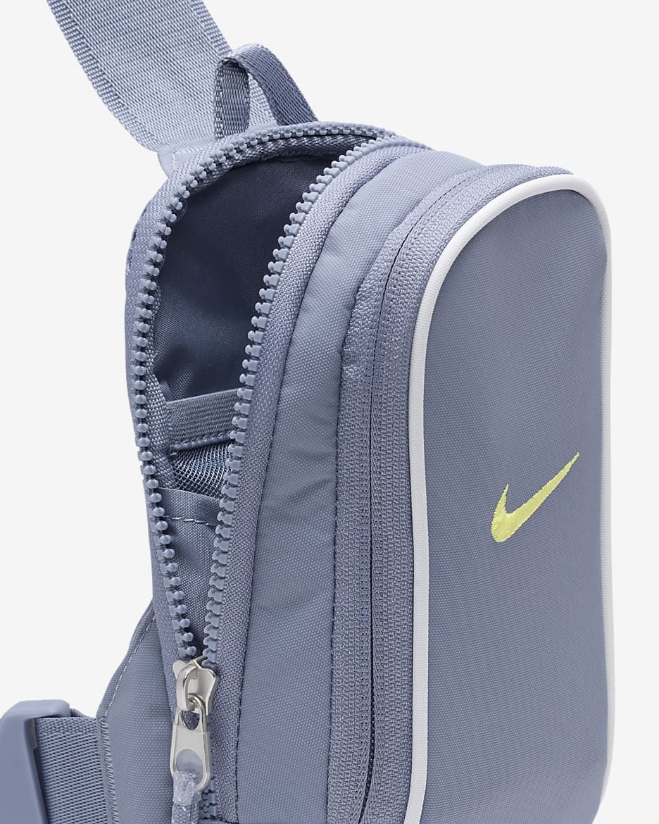 Nike Sportswear Essentials Cross-Body Bag (1L) - Ashen Slate/White/Light Laser Orange
