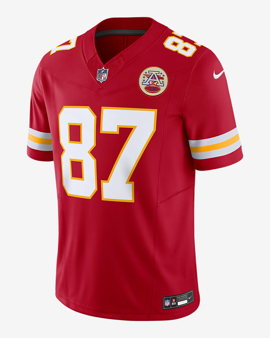 Travis Kelce Kansas City Chiefs Men's Nike Dri-FIT NFL Limited Football Jersey - Red