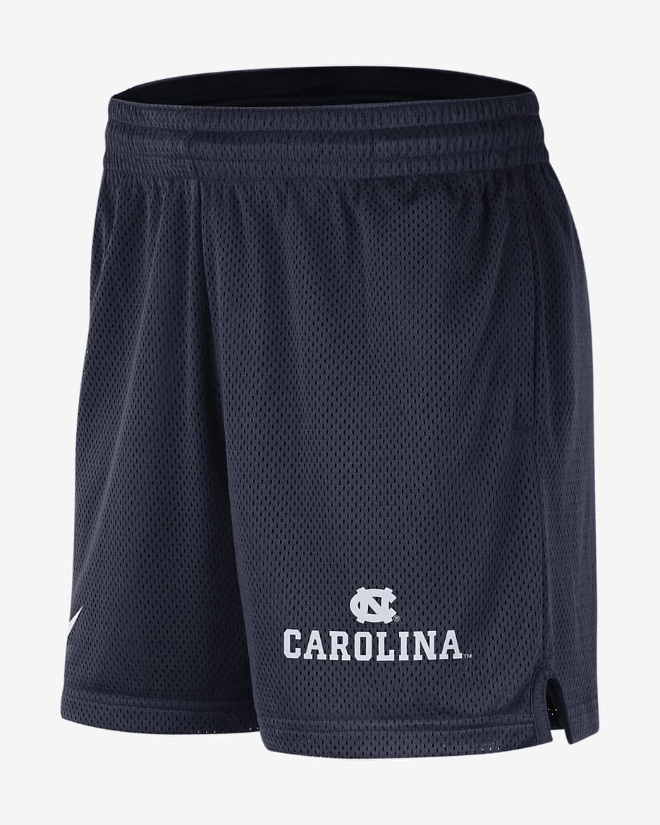 Shorts de tejido Knit universitarios Nike Dri-FIT para hombre UNC - Azul marino universitario/Blanco