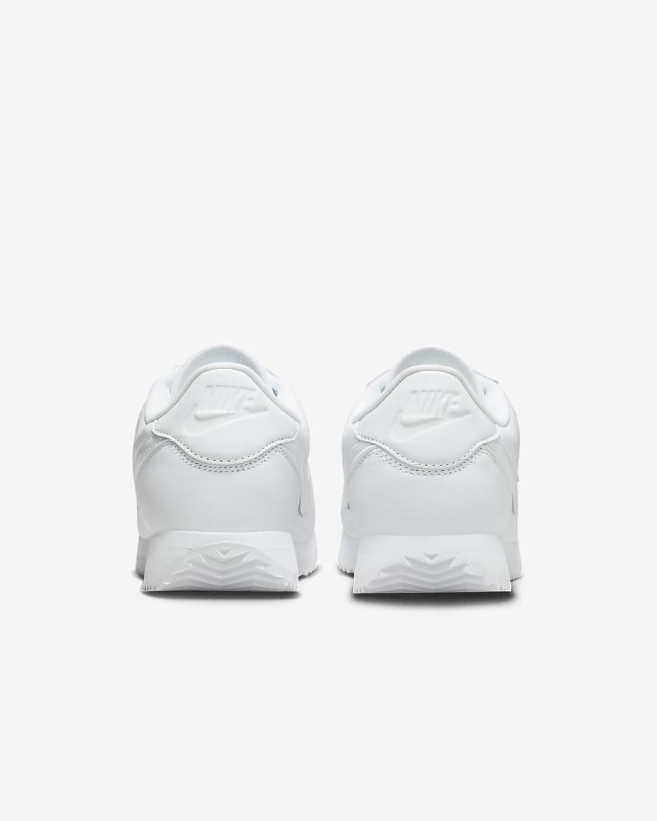 Nike Cortez 23 Premium Leather Shoes - White/White