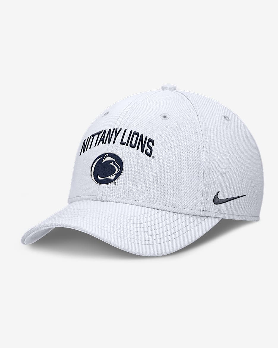 Penn State On-Field Rise Swoosh Men's Nike Dri-FIT College Hat - White