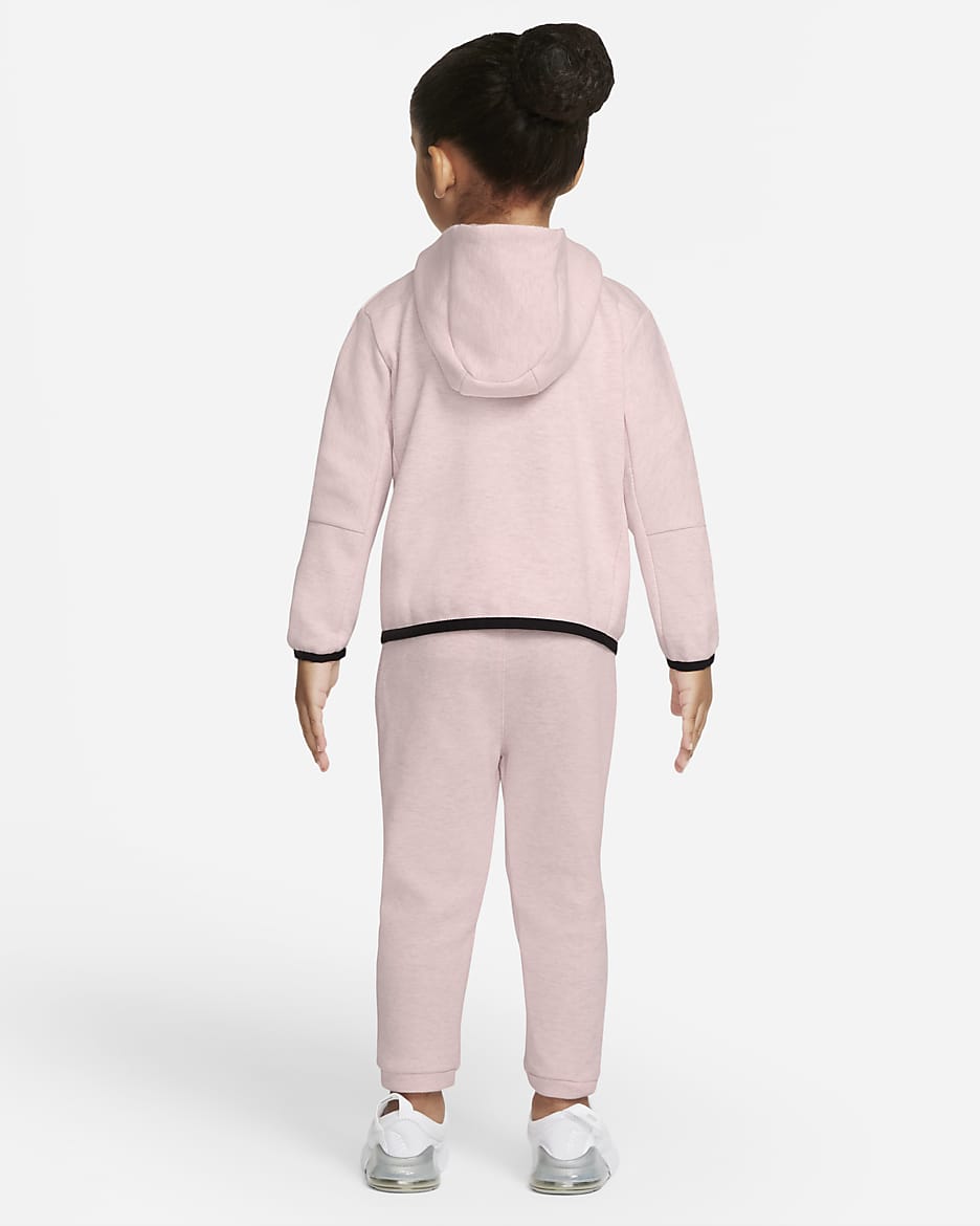 Nike Sportswear Tech Fleece Baby (12-24M) Zip Hoodie and Pants Set - Pink Foam