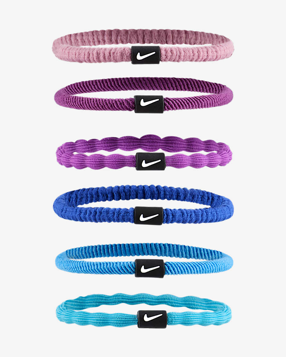 Nike Flex Haargummis (6er-Pack) - Elemental Pink/Bold Berry/Weiß
