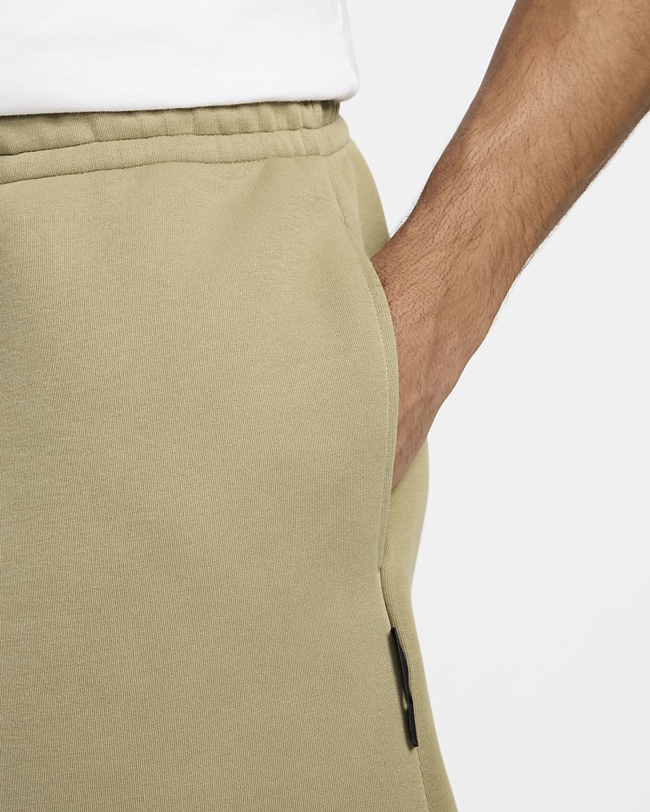 Nike Tech Men's Fleece Shorts - Neutral Olive/Neutral Olive