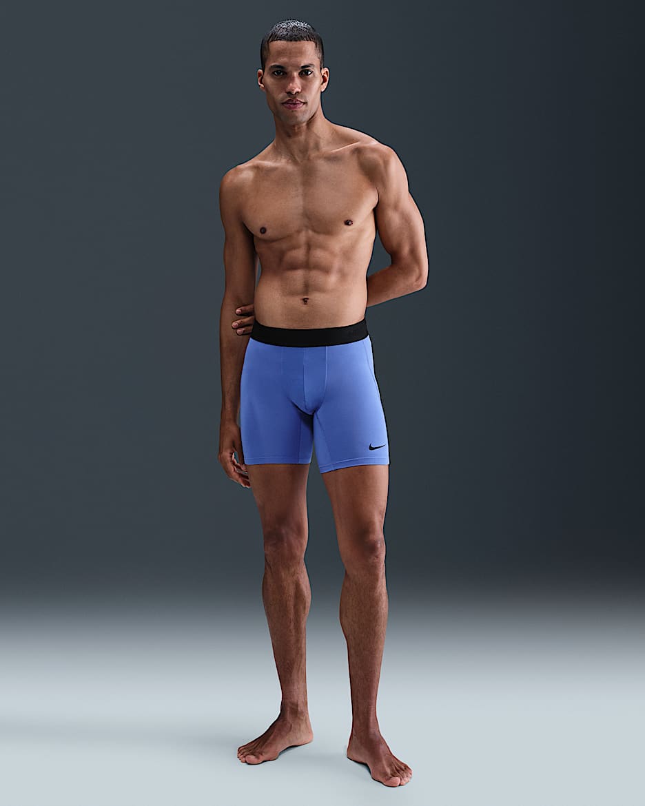 Nike Pro Men's Dri-FIT Fitness Shorts - Comet Blue/Black