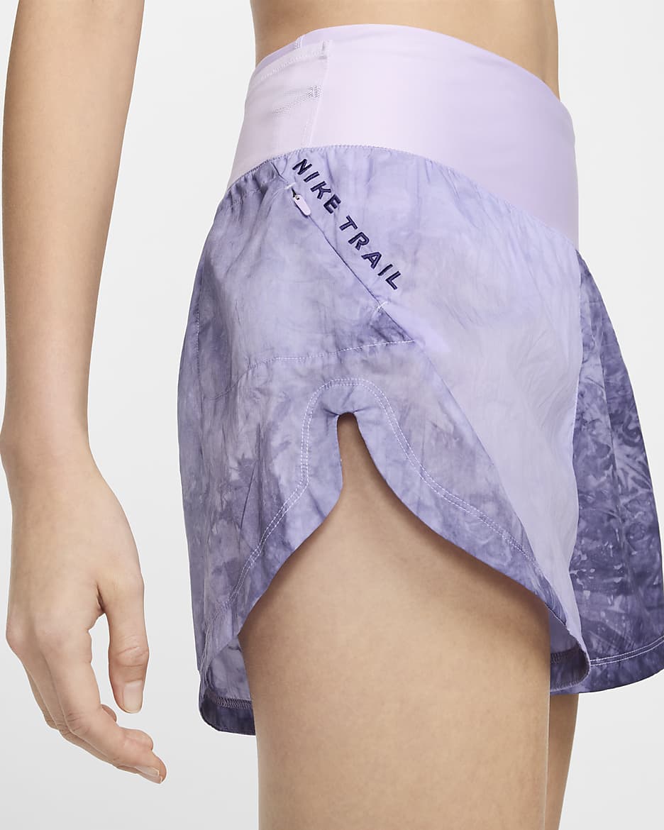 Nike Trail Women's Repel Mid-Rise 3" Brief-Lined Running Shorts - Lilac Bloom/Court Purple/Court Purple