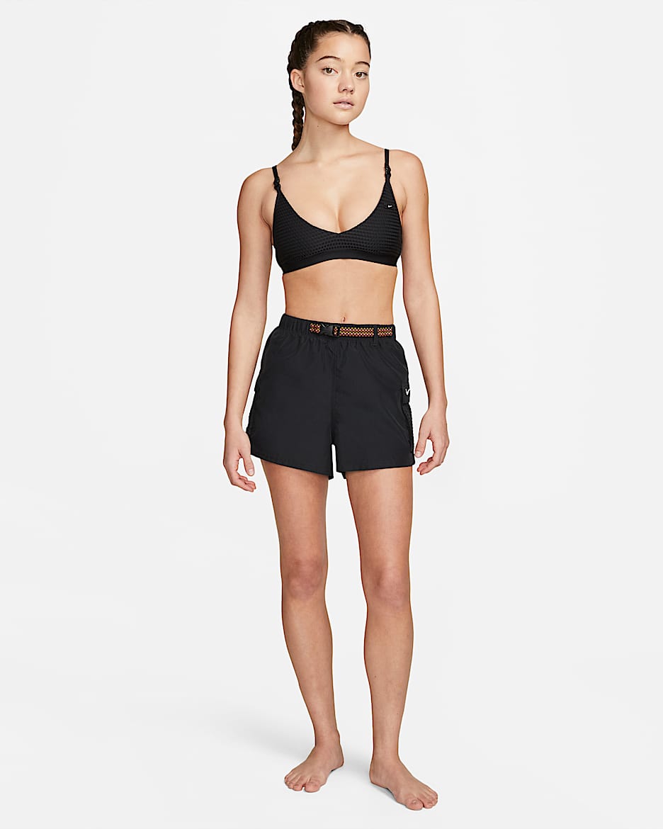 Shorts de natación cargo para mujer Nike - Negro