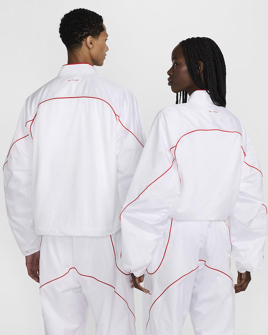 Nike x Jacquemus Jaqueta de xandall - Blanc/University Red