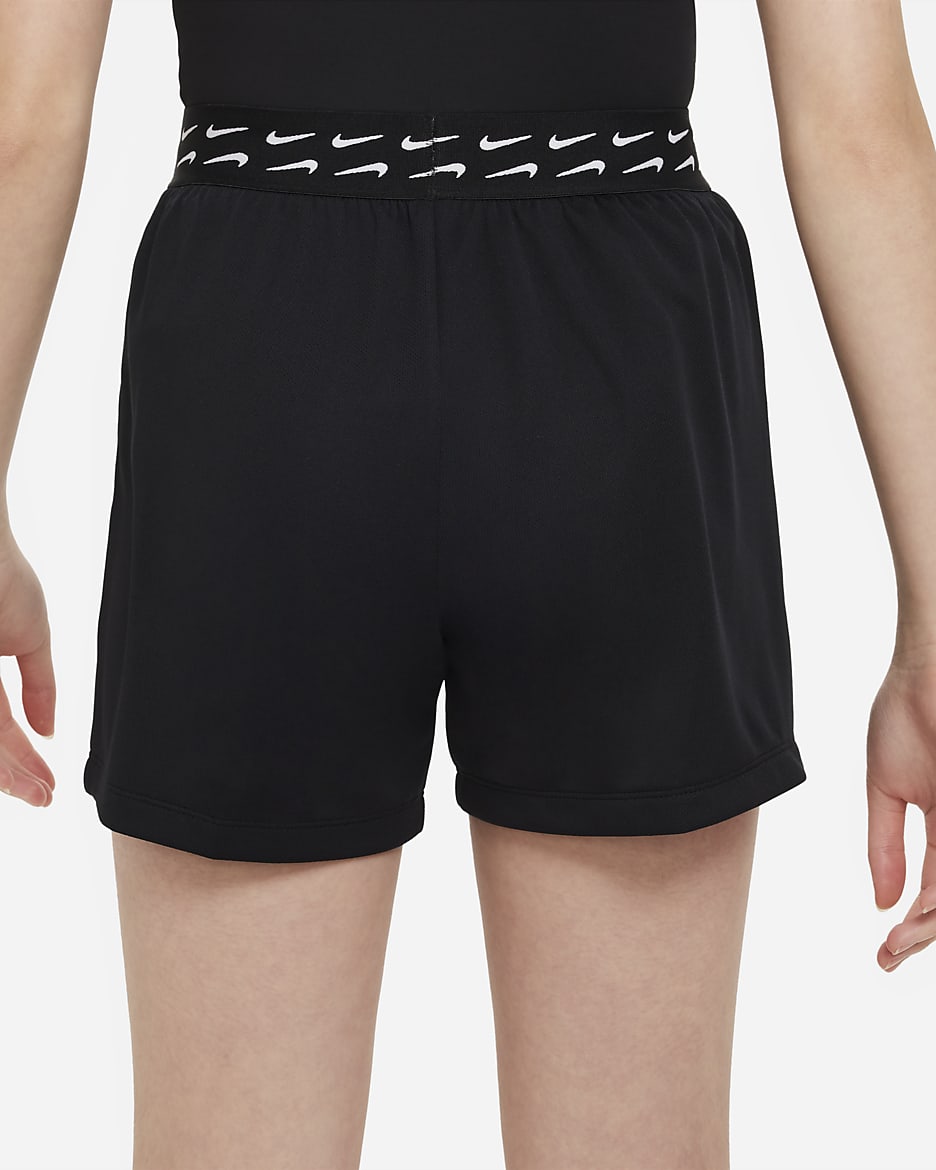 Nike Trophy Older Kids' (Girls') Dri-FIT Training Shorts - Black/White