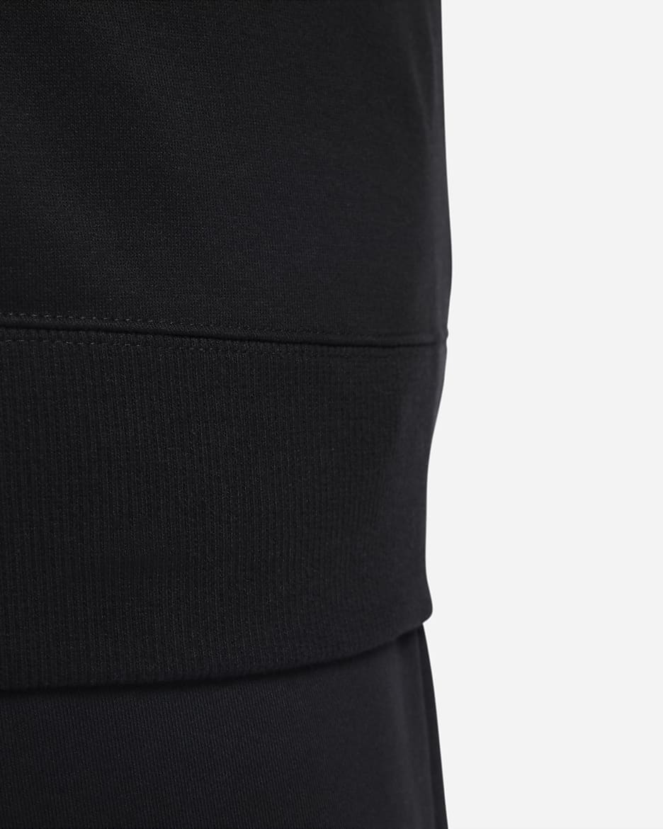 Nike Sportswear Phoenix Fleece Women's Oversized Crew-Neck Sweatshirt (Plus Size) - Black/Sail