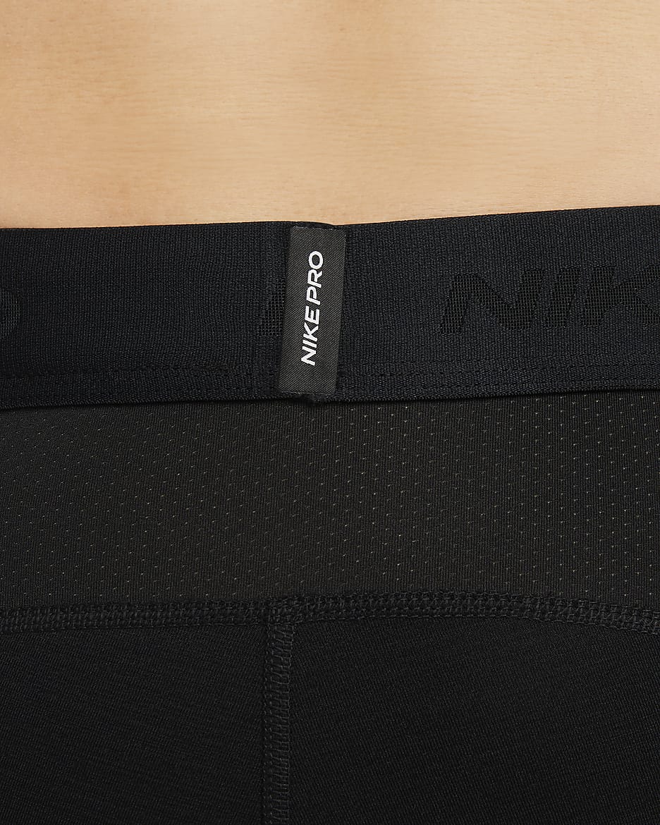 Nike Pro Warm Mallas - Hombre - Negro/Blanco