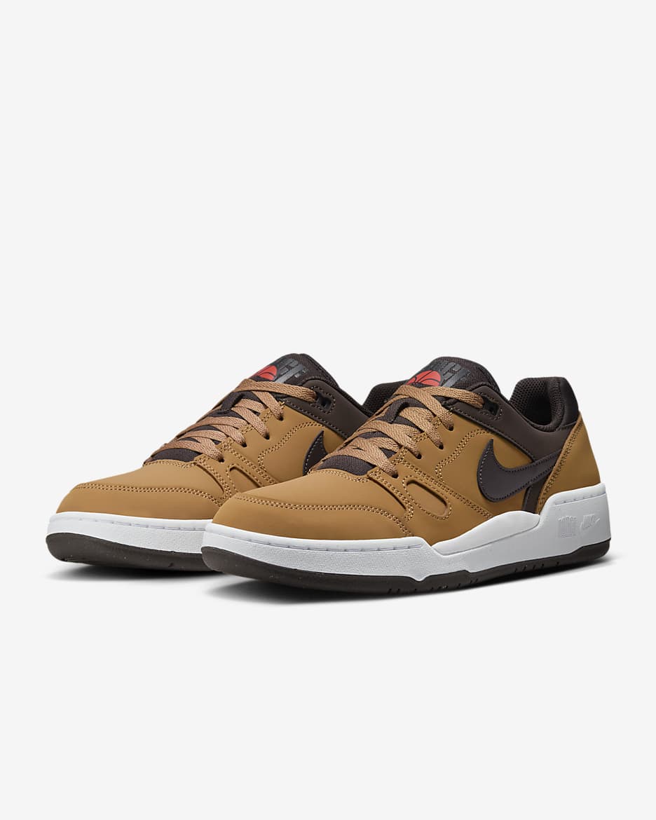 Tenis para hombre Nike Full Force Low Premium - Lino/Marrón barroco/Blanco/Marrón terciopelo