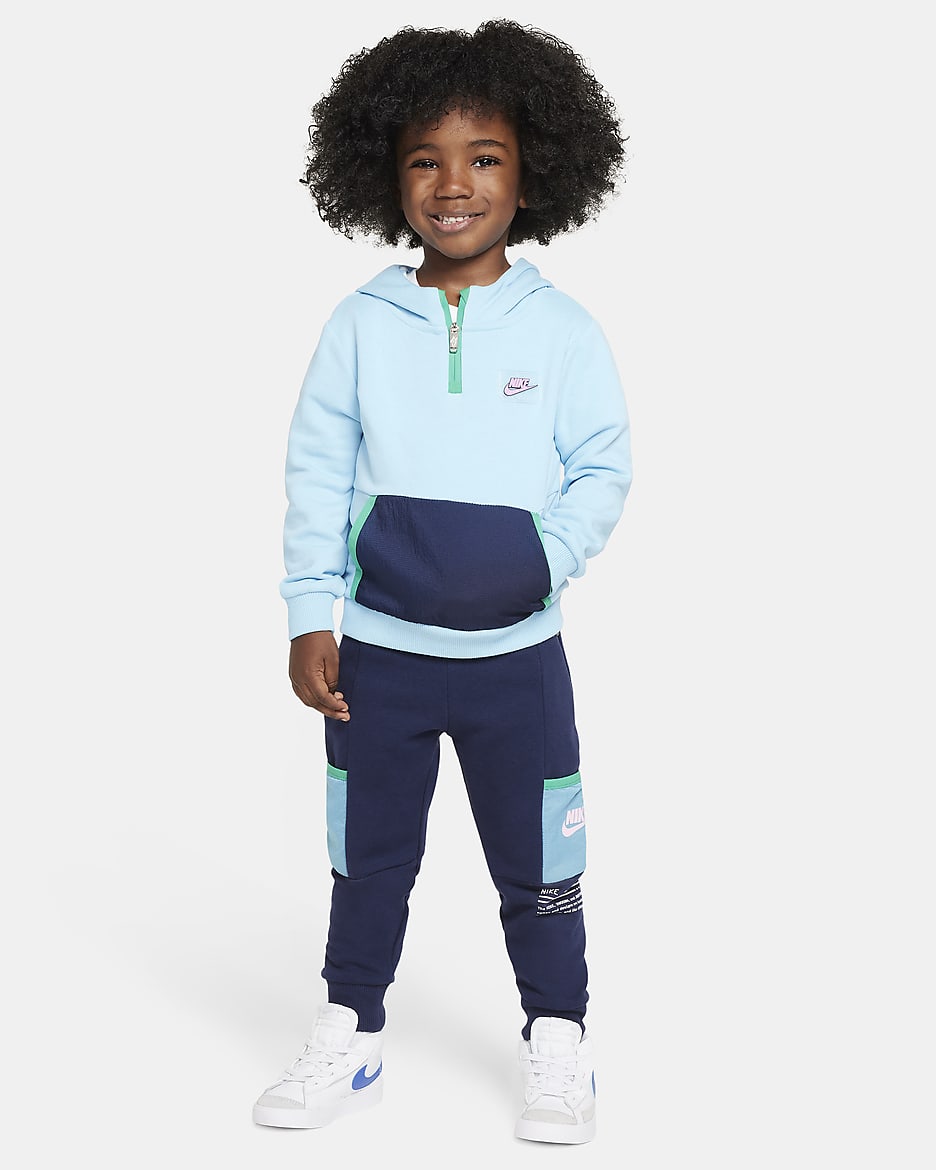 Nike Sportswear Paint Your Future Toddler French Terry Hoodie - Aquarius Blue