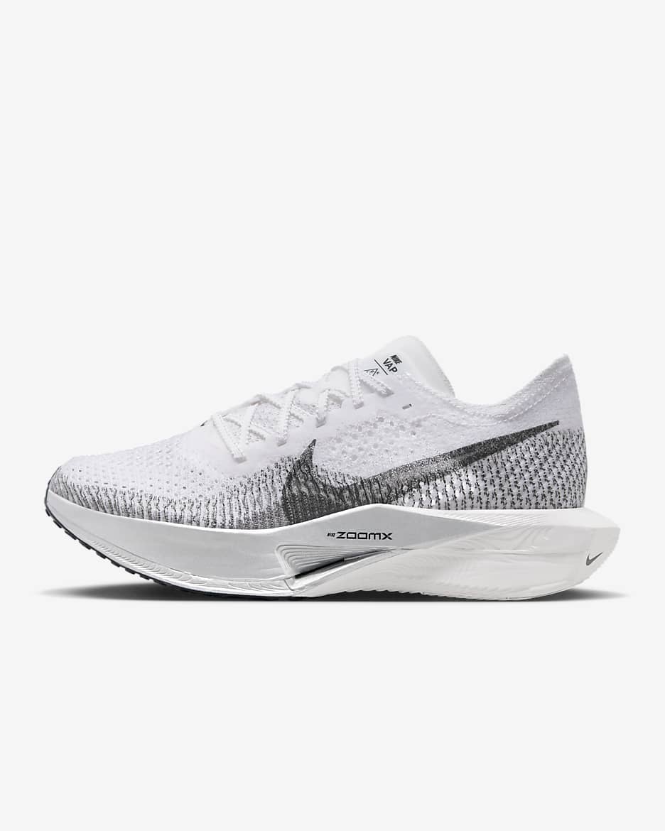 Nike Vaporfly 3 Women's Road Racing Shoes - White/Particle Grey/Metallic Silver/Dark Smoke Grey