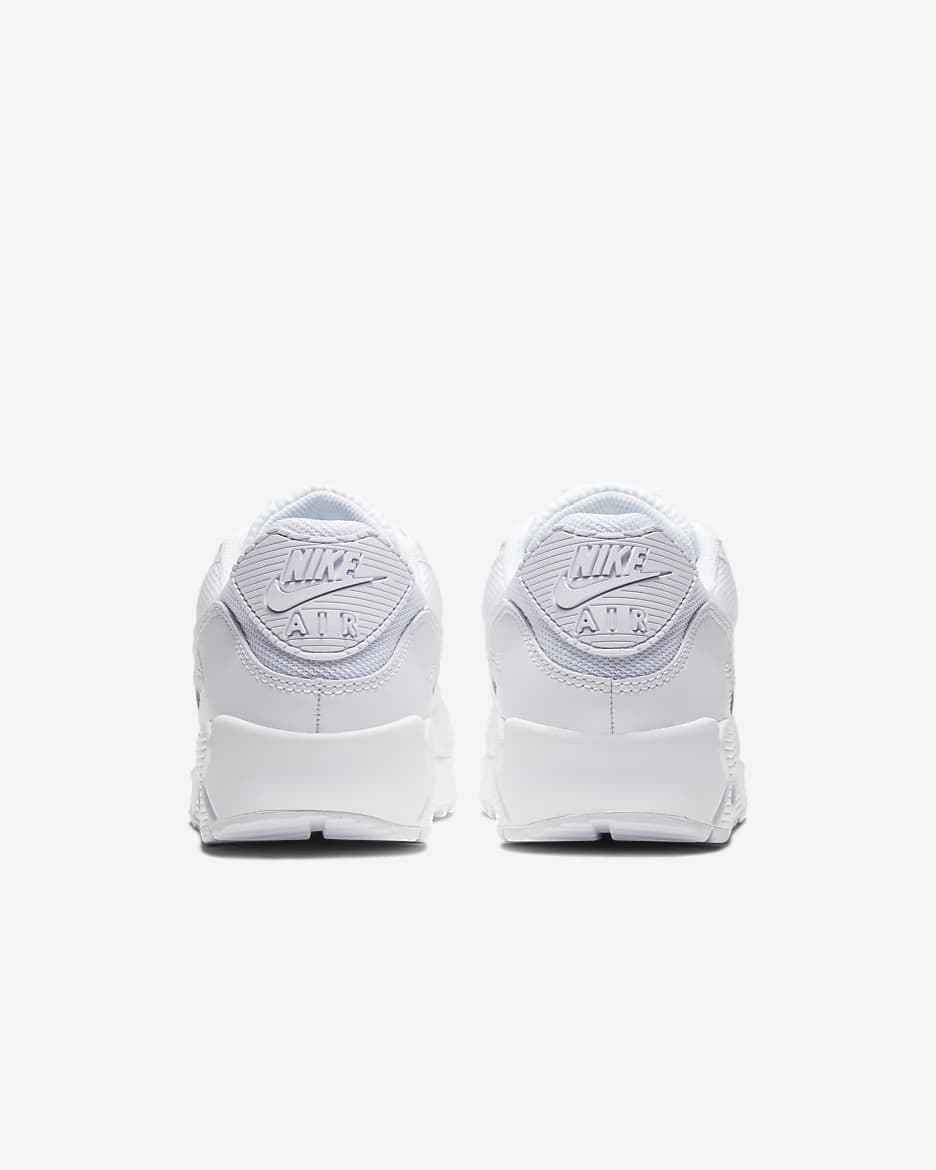 Nike Air Max 90 Men's Shoes - White/White/Wolf Grey/White