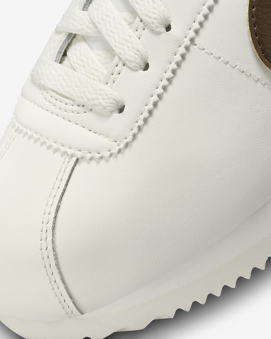 Nike Cortez Leather Women's Shoes - Sail/Khaki/White/Cacao Wow