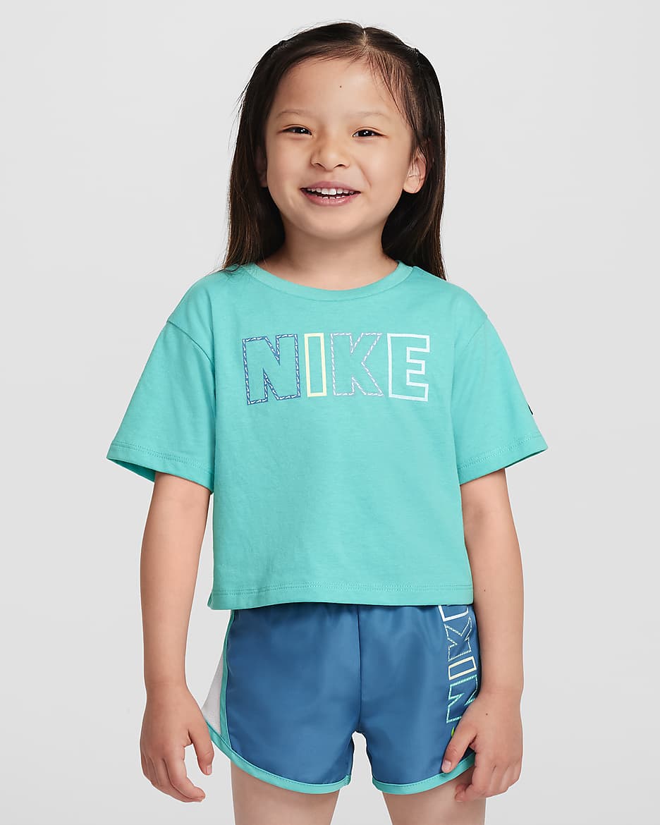 Nike Femme Pop Toddler T-Shirt - Green Frost