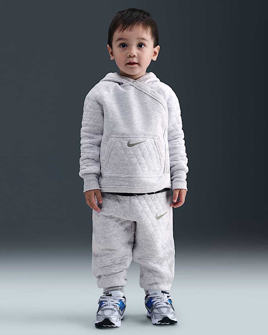 Nike Ready, Set! Toddler 2-Piece Hooded Jogger Set - Birch Heather