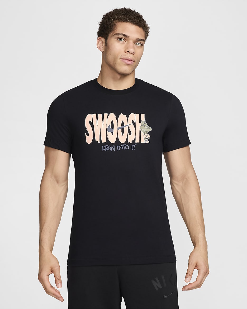 Playera de fitness Nike Dri-FIT para hombre - Negro