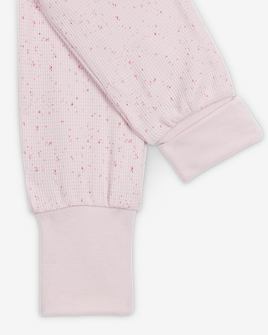 Conjunto de body de dos piezas para bebé (12 a 24 meses) Nike E1D1 - Espuma rosa