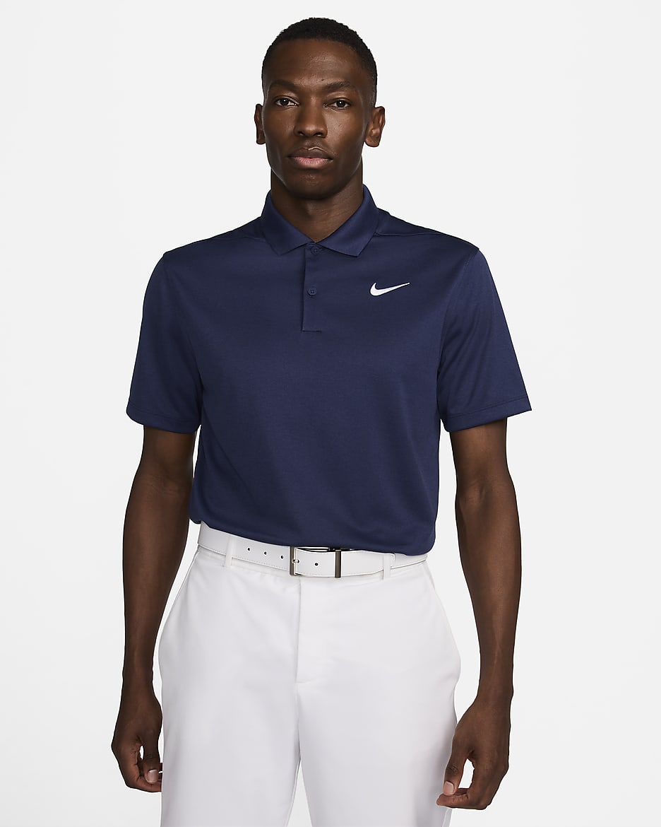 Nike Victory+ Men's Dri-FIT Golf Polo - Obsidian/Midnight Navy/Midnight Navy/White
