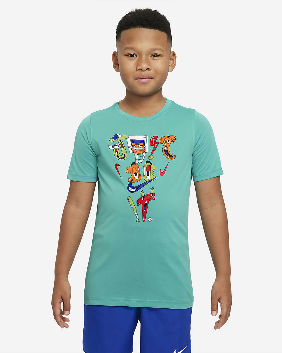 Nike Dri-FIT JDI Big Kids' (Boys') T-Shirt - Washed Teal