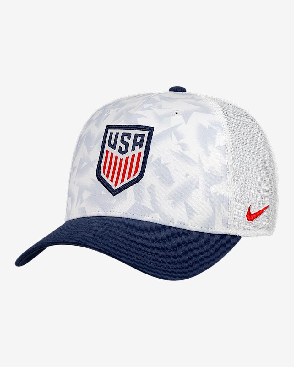 Gorra de rejilla de fútbol Nike ajustable con estructura USMNT Rise - Estampado