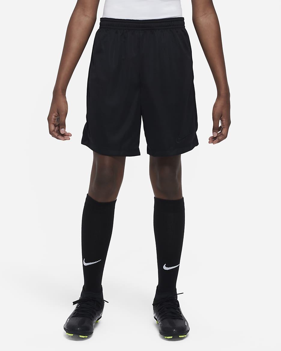 Nike Dri-FIT Academy23 fotballshorts til barn - Svart/Svart/Svart