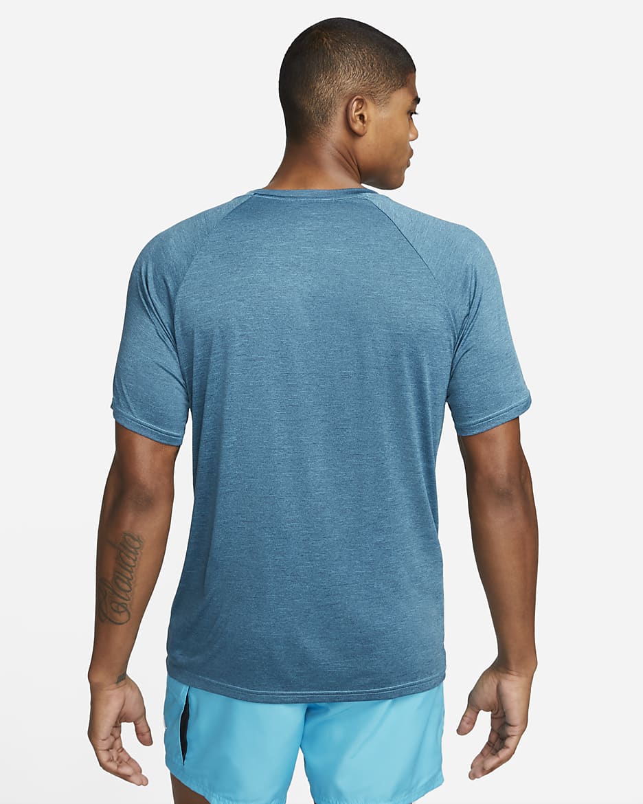 Nike Dri-FIT Men's Short-Sleeve Hydroguard - Blue Lightning