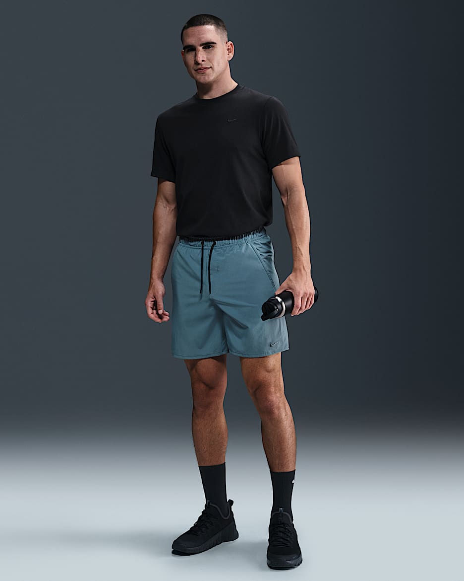 Nike Unlimited Men's Dri-FIT 18cm (approx.) Unlined Versatile Shorts - Smoky Blue/Black/Smoky Blue