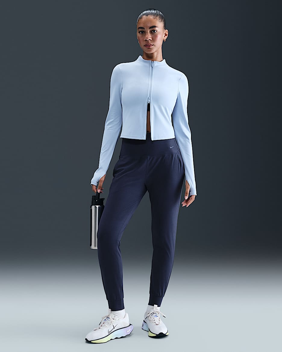 Nike Zenvy Women's Dri-FIT High-Waisted Joggers - Midnight Navy/Black